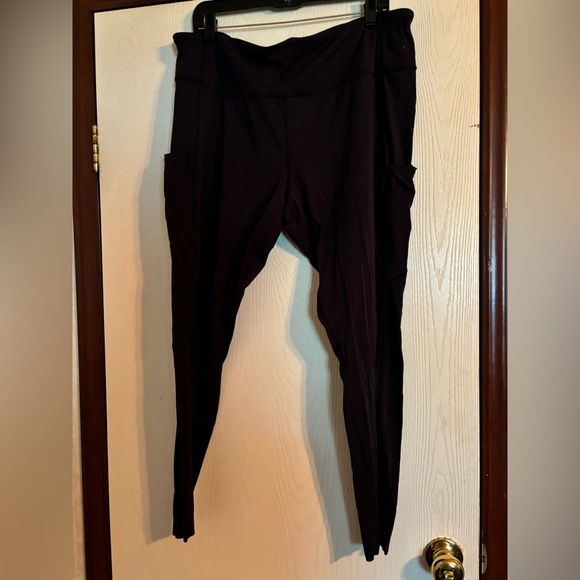 Lululemon Fast and Free Brushed Fabric High-Rise Tight 28" Black Size 18 - Picture 2 of 5